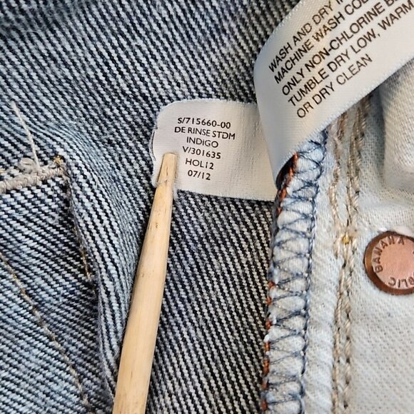 Banana Republic Jeans Men's 33 x 32 Straight Leg Indigo Blue Denim Relaxed EUC - Picture 12 of 15